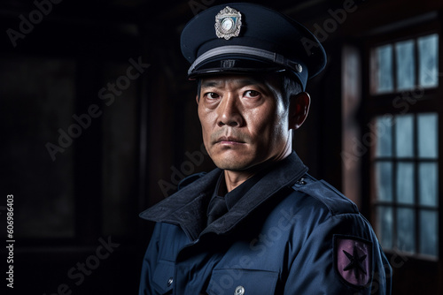 男性の警察官のイメージ：AI生成画像 photo