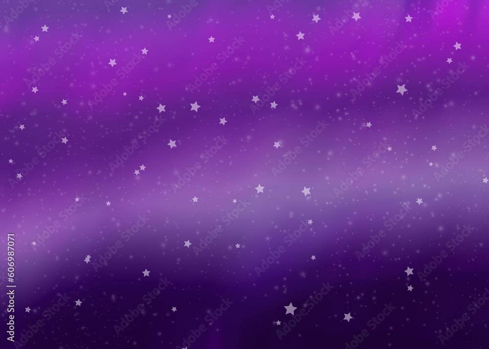 Purple background with stars