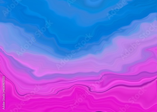 Pink and blue abstract background with waves