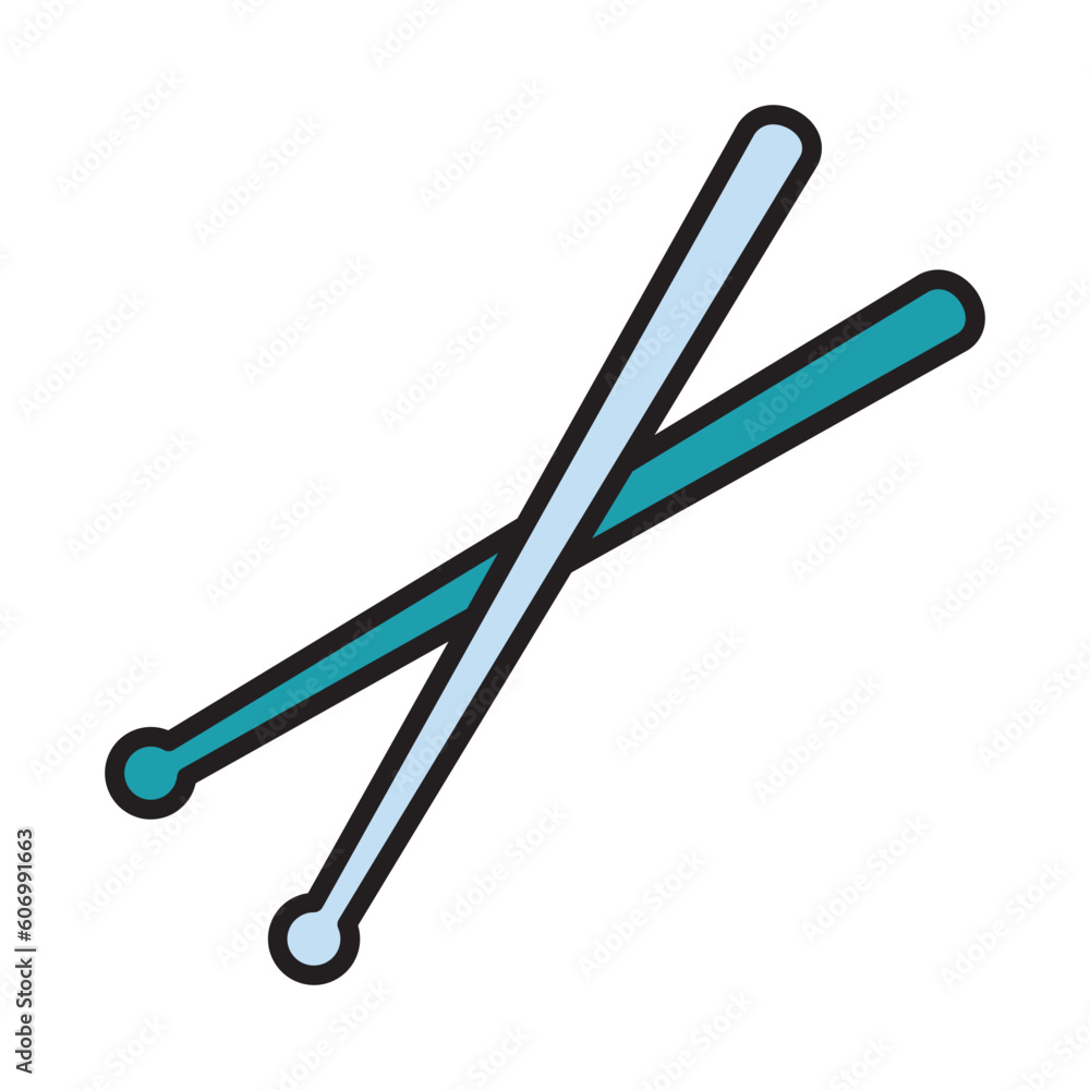 Filled Line DRUM STICK design vector icon design vector line icon svg Filled Line DRUM STICK design vector icon design vector line icon svg