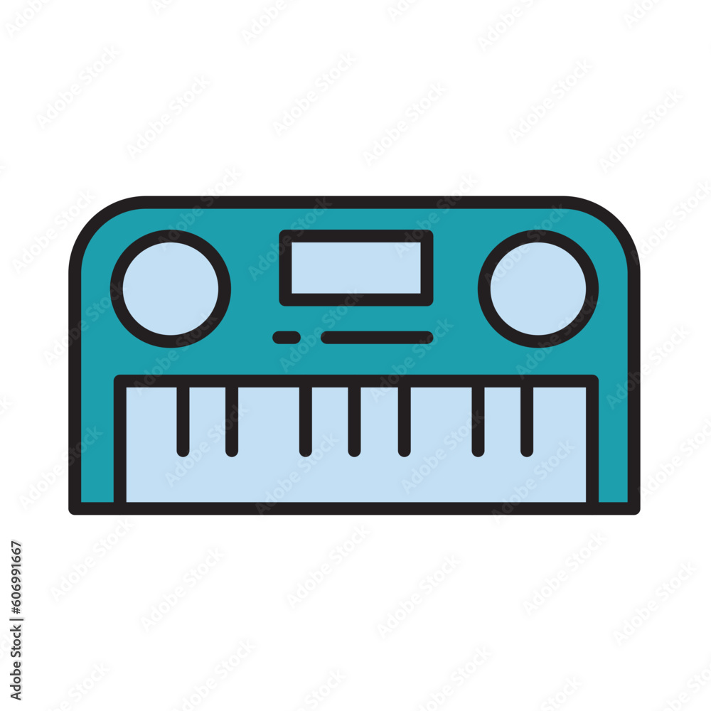 Filled Line ELECTIRC MUSIC design vector icon design vector line icon svg Filled Line ELECTIRC MUSIC design vector icon design vector line icon svg