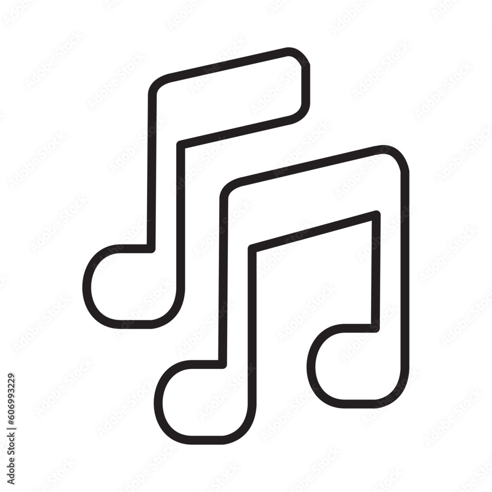 MUSIC NOTES design vector icon design vector line icon svg MUSIC NOTES design vector icon design vector line icon svg