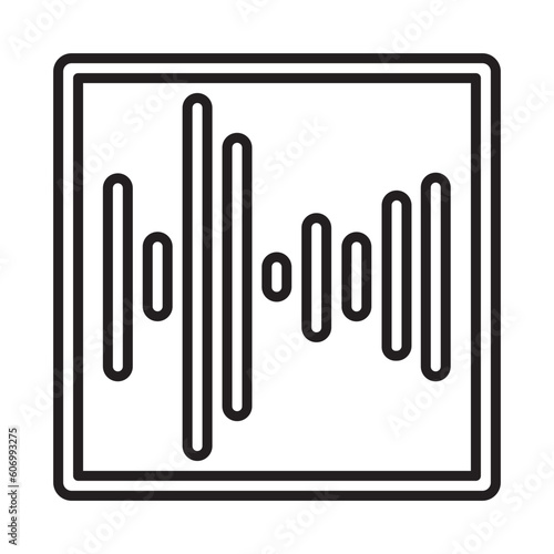 SOUND WAVE design vector icon design vector line icon svg