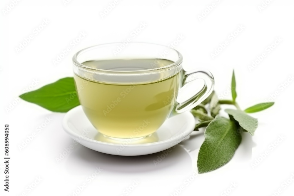 Aromatic tea cup plant. Generate Ai Aromatic tea cup plant. Generate Ai