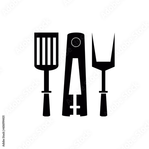 Cooking line icon. Boiling time, frying pan and kitchen equipment. Fork, spoon and knife line icon. Recipe book, chef's hat and cutting board. Cookbooks, frying times, hot pots. Vector