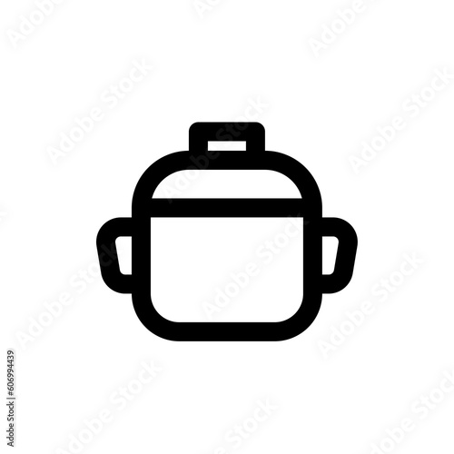 Cooking line icon. Boiling time, frying pan and kitchen equipment. Fork, spoon and knife line icon. Recipe book, chef's hat and cutting board. Cookbooks, frying times, hot pots. Vector