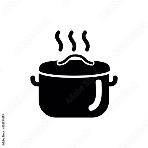 Cooking line icon. Boiling time, frying pan and kitchen equipment. Fork, spoon and knife line icon. Recipe book, chef's hat and cutting board. Cookbooks, frying times, hot pots. Vector