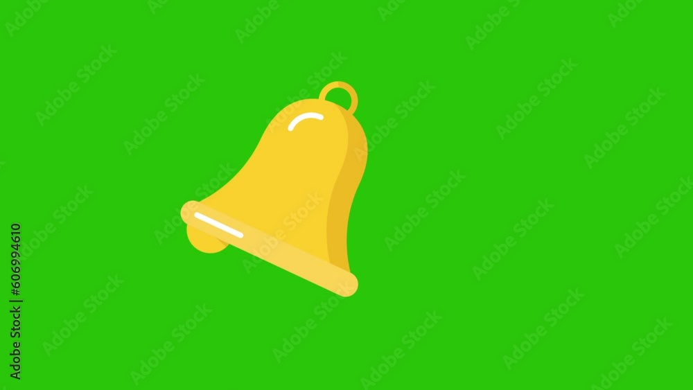 Bell Ringing Animation Action the bell is ringing animation. 4K motion animation. Stock Video | Adobe ...