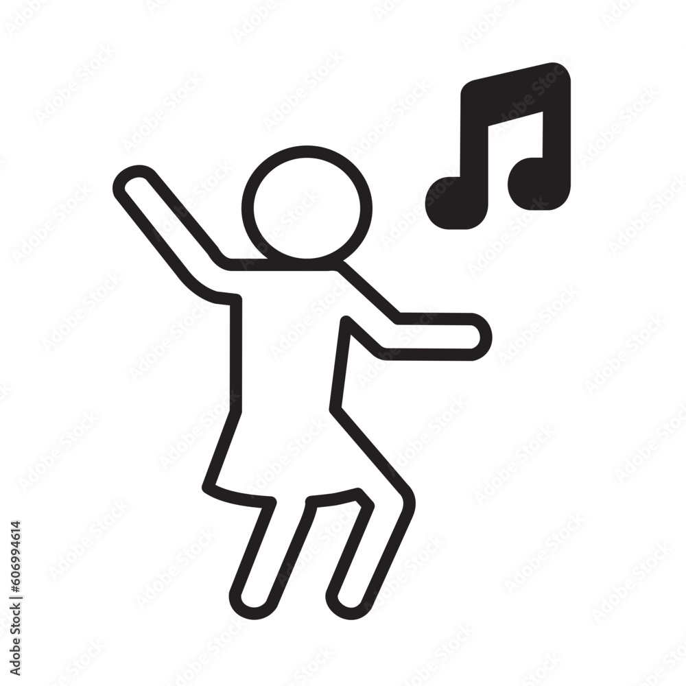 Solid Line DANCING WOMEN design vector icon design vector line icon svg Solid Line DANCING WOMEN design vector icon design vector line icon svg