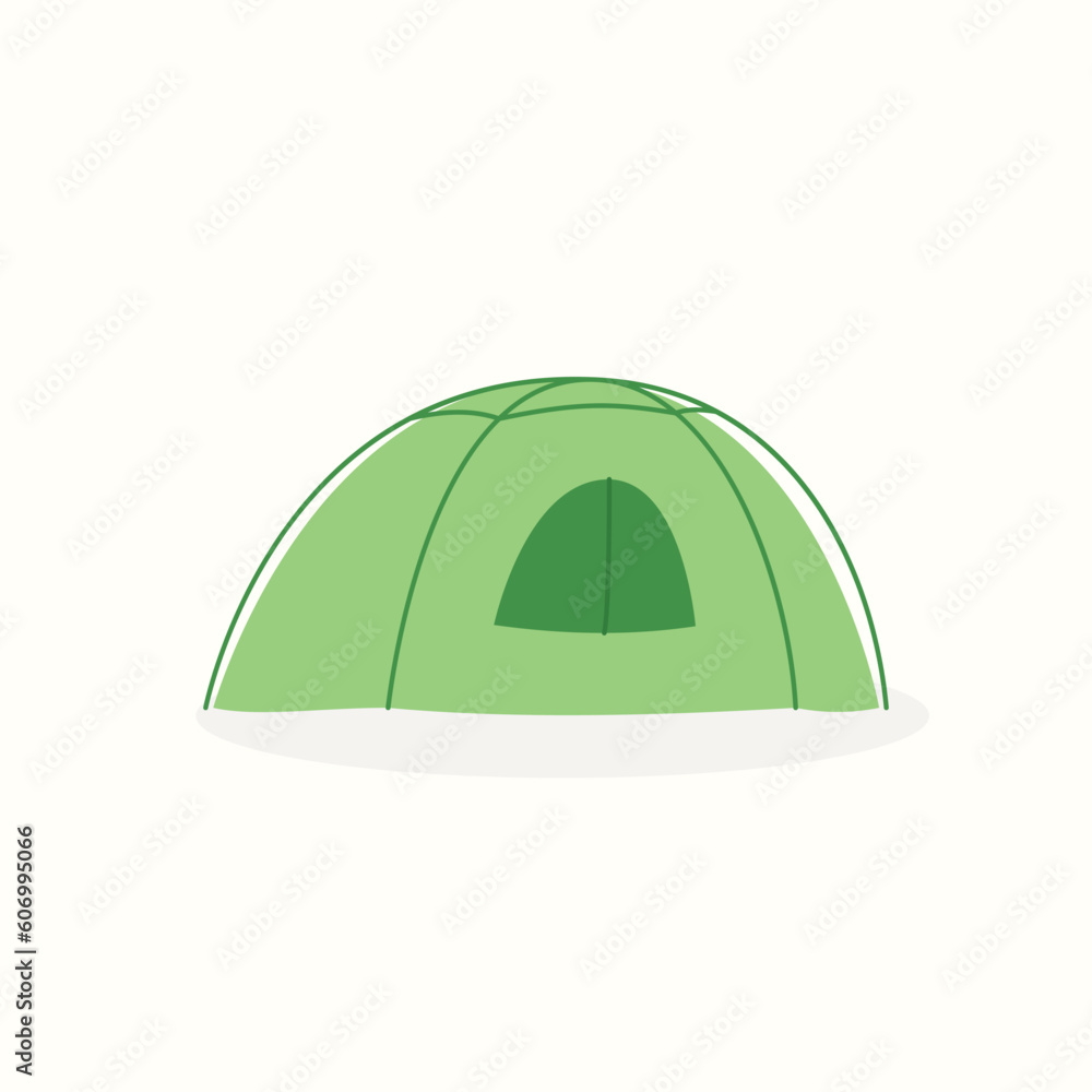 Tent for camping and hiking illustration Tent for camping and hiking illustration