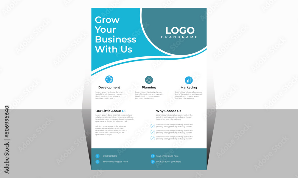 Marketing flyer template modern  business  proposal creative & professional  layout for Corporate business. Flayer brochure design template
