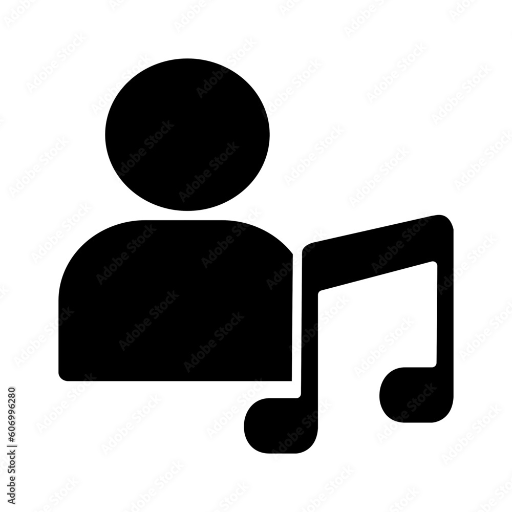 Solid MUSIC ARTIST design vector icon design vector line icon svg Solid MUSIC ARTIST design vector icon design vector line icon svg