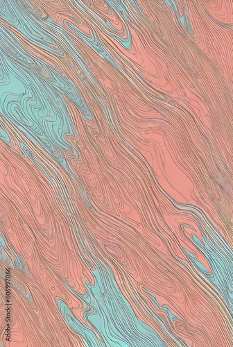 Flat pastel abstract stripes on textured paper.