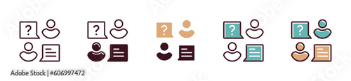 live customer support icon set. client online assistance hotline support illustration for business web or app vector