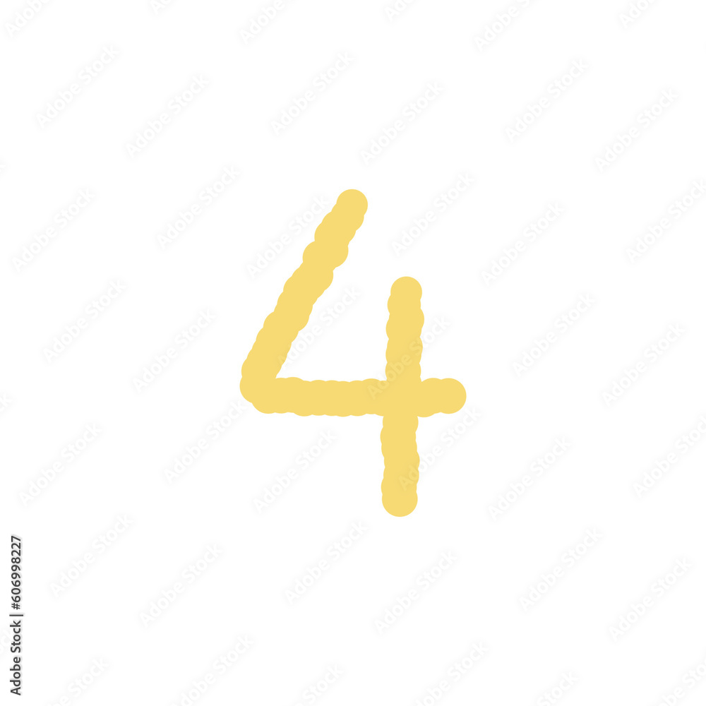 Fototapeta premium Number 4