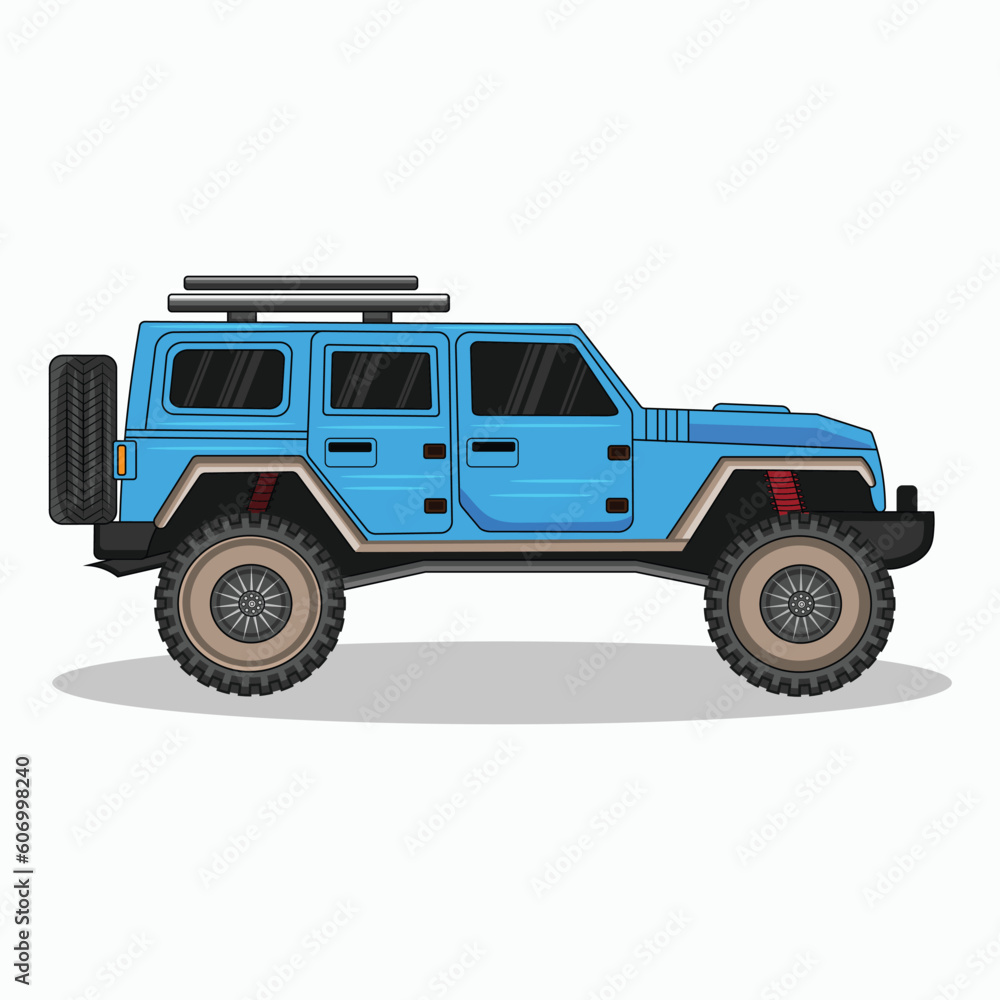 Obraz premium jeep model vector design