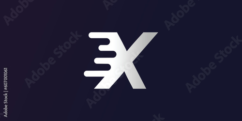 Letter X logo design simple concept Premium Vector