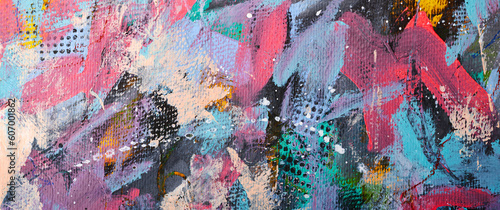 Fotografie Oil paint drawing
