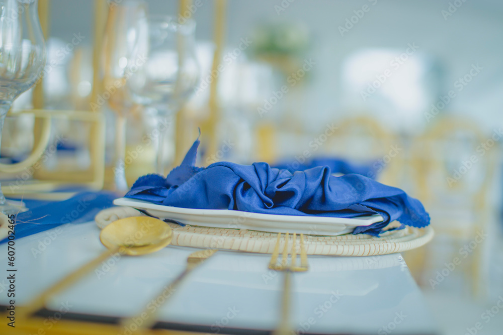 gold and Blue Wedding Decoration gold and Blue Wedding Decoration
