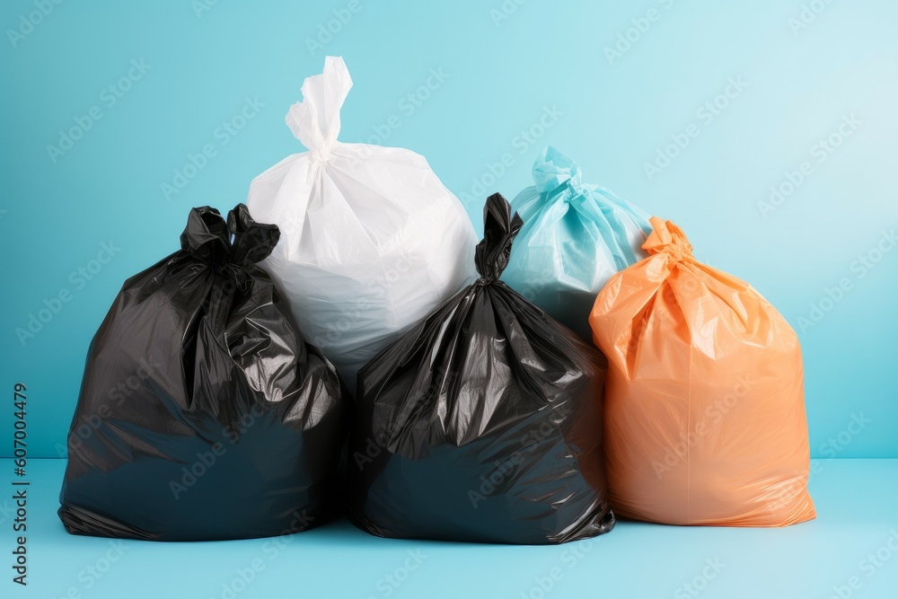 Trash bag garbage. Generate Ai Trash bag garbage. Generate Ai