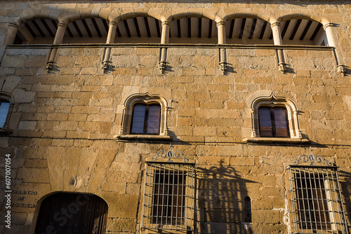 Palace of Justice in the historic center of Plasencia, Spain. (translation: Palace of Justice) photo