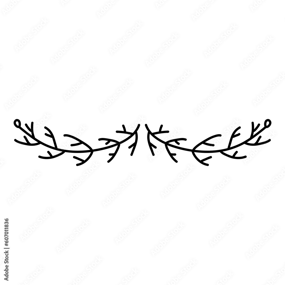 Floral frames, borders, wreaths Trendy Line drawing, line art style isolated background Floral frames, borders, wreaths Trendy Line drawing, line art style isolated background