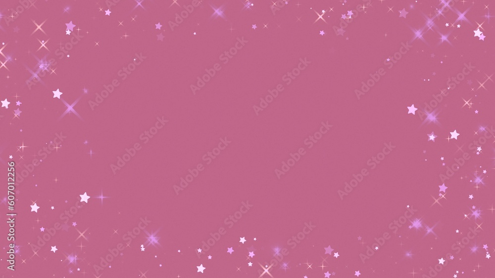 Pink background with glitter sparkles Pink background with glitter sparkles