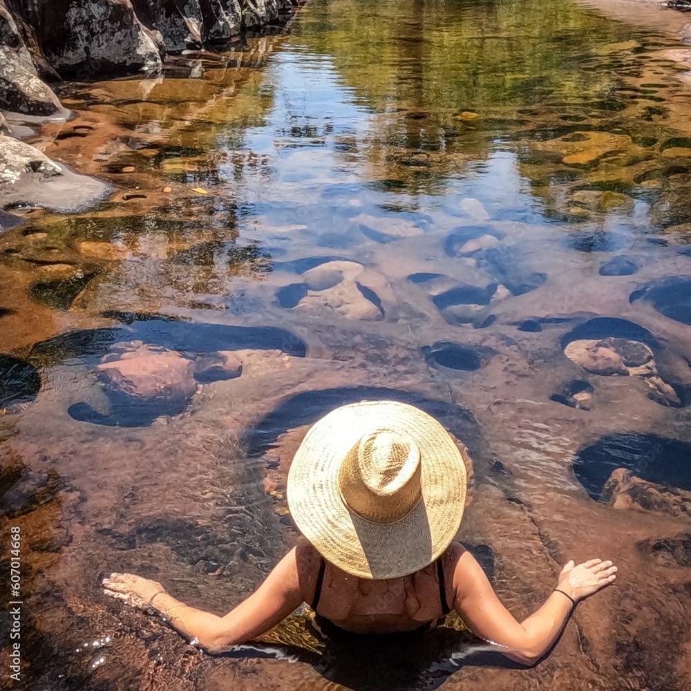 atração turística na região do Pinga fogo, inteiror do município de mineiros, Goiás