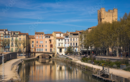 Canal de la Robine in Narbonne  France