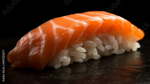 サーモンの握り寿司、Salmon nigiri(generative ai)