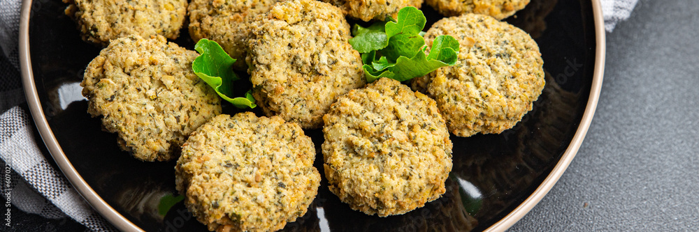 falafel bean dish healthy meal food snack on the table copy space food background rustic top view keto or paleo diet veggie vegan or vegetarian food falafel bean dish healthy meal food snack on the table copy space food background rustic top view keto or paleo diet veggie vegan or vegetarian food
