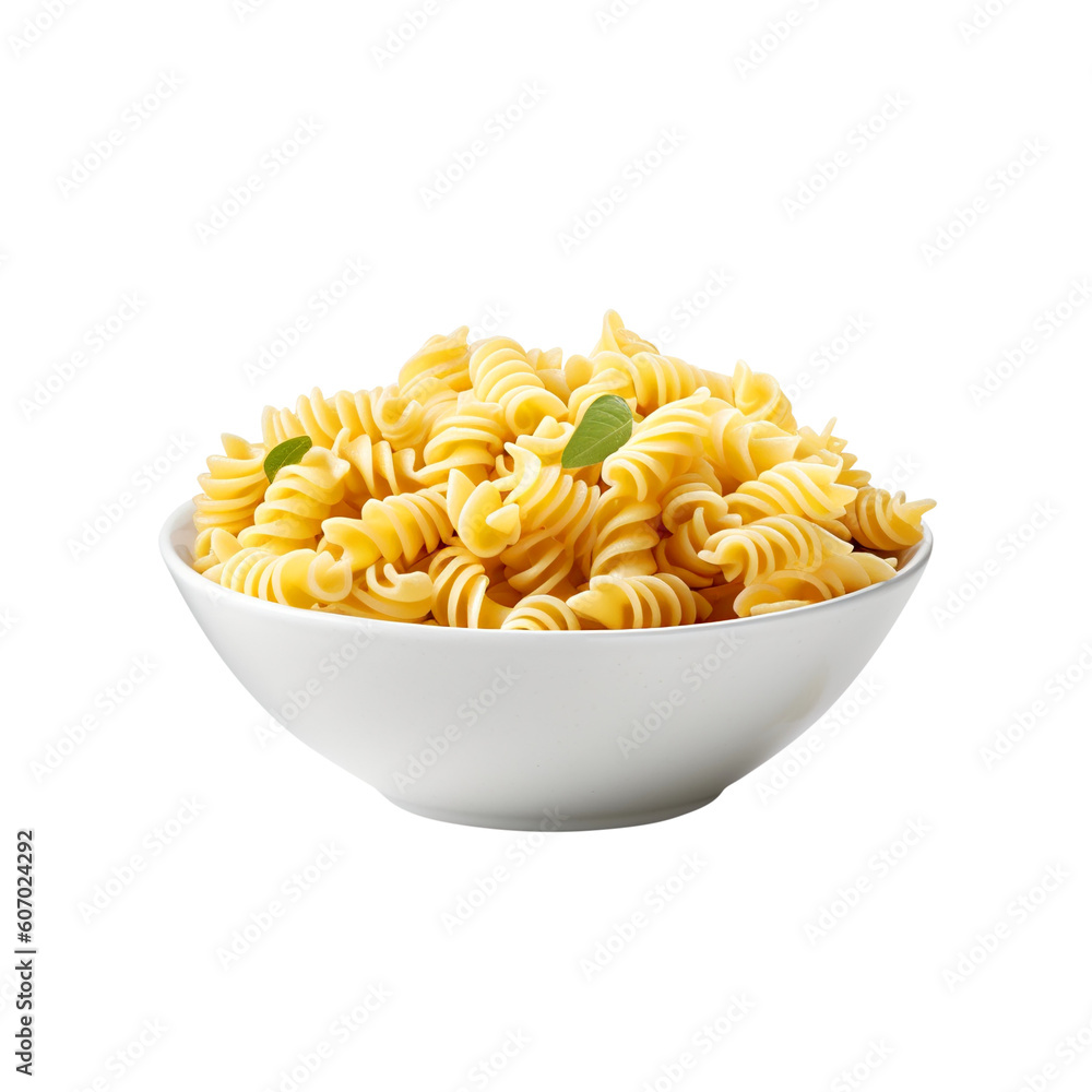 pasta in bowl created with Generative AI pasta in bowl created with Generative AI