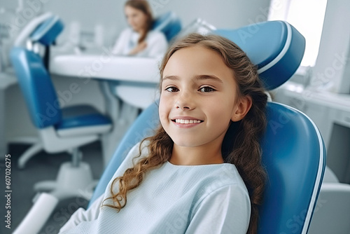 Children's dentistry for healthy teeth and beautiful smile created with Generative AI technology