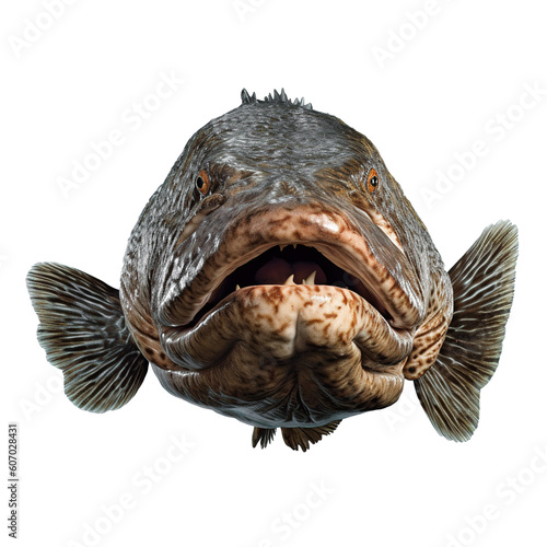 Goliath  Grouper  Fish isolated photo