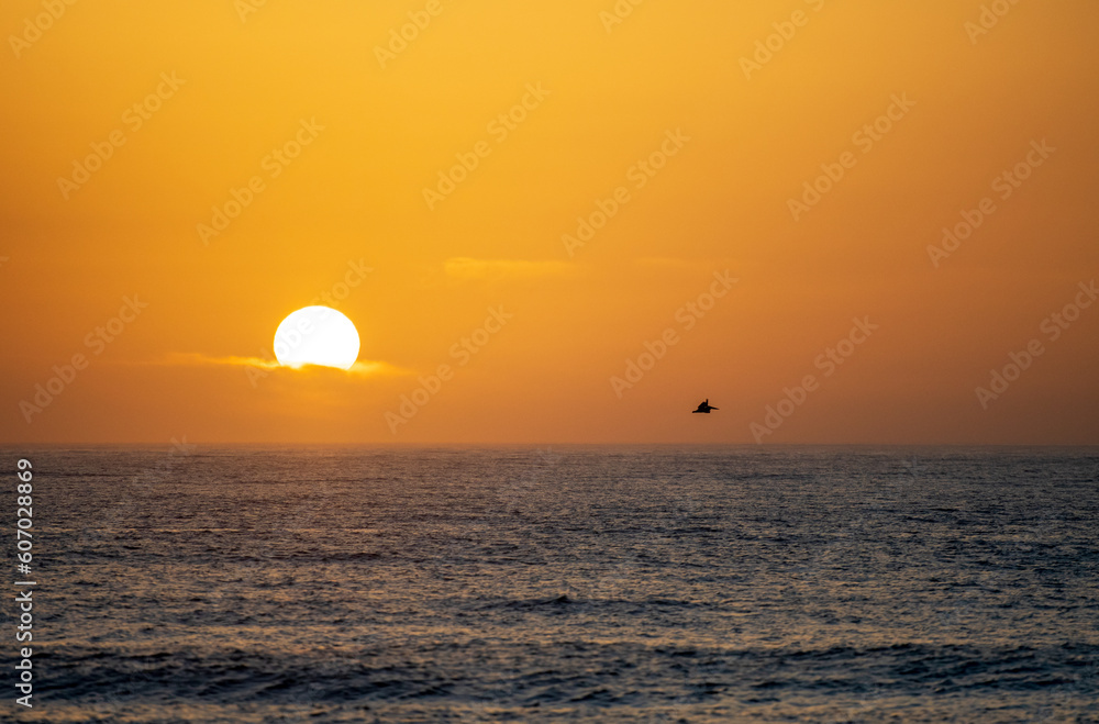 Sunrise over the Florida Atlantic coast.
