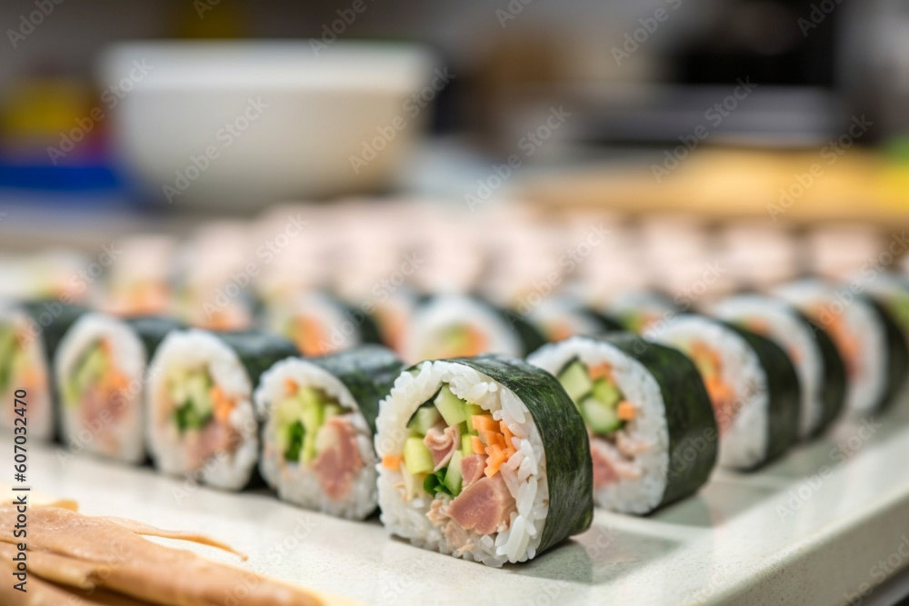 Delicious traditional gimbap Generative AI Delicious traditional gimbap Generative AI