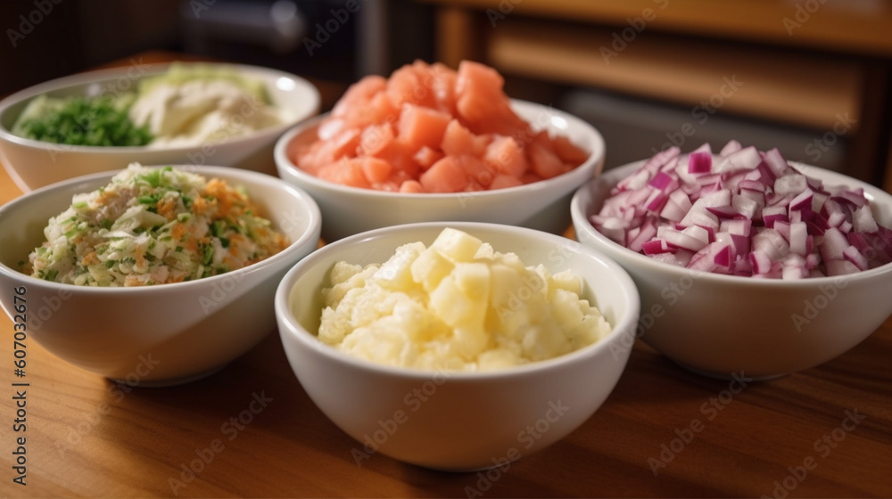 bowl of vegetables Generative AI bowl of vegetables Generative AI