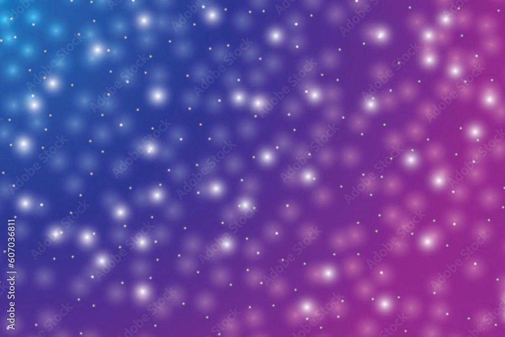 Stary night sky blue and violet background