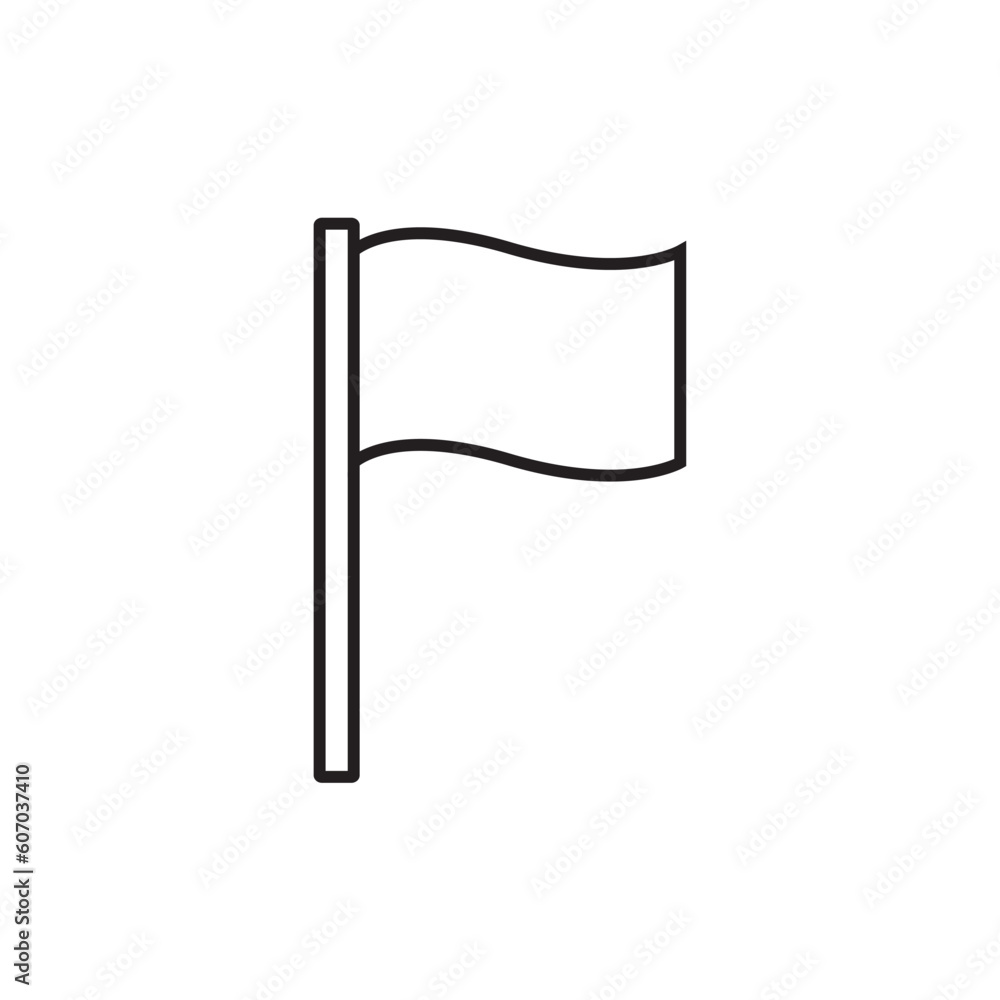 Flag line icon, logo vector Flag line icon, logo vector