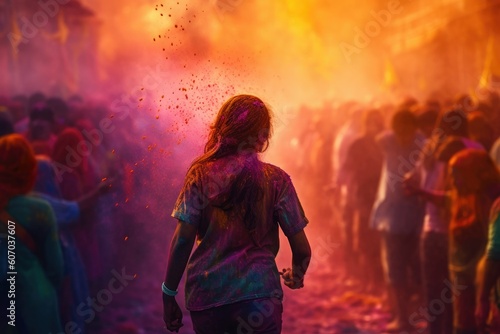 Vibrant Spirit of the Holi Colorful Festival