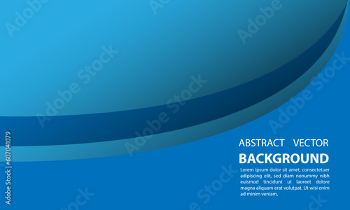 Template in vibrant blue tones with editable title and text space below