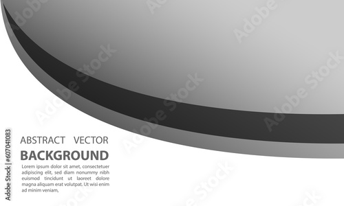 Template in white and gray tones with editable title and text space below