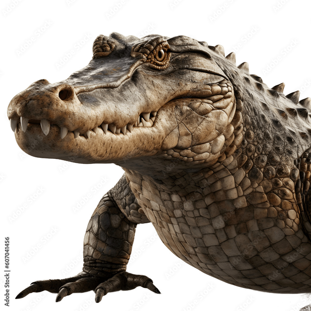 Fototapeta premium Crocodile isolated on white background