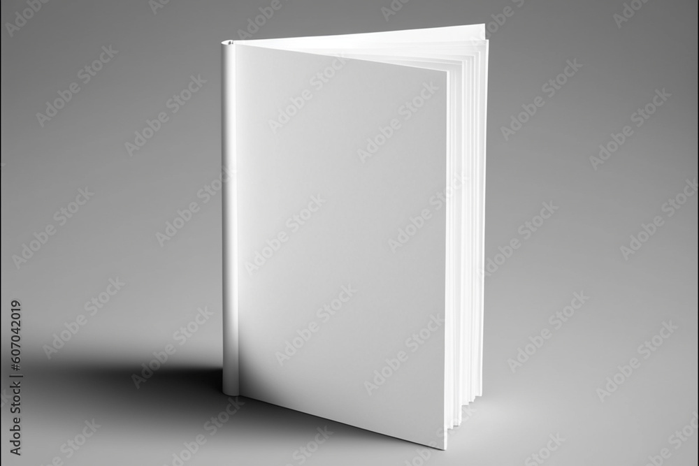 Empty notebook with copy space for quotes, products, photos Generative AI Empty notebook with copy space for quotes, products, photos Generative AI
