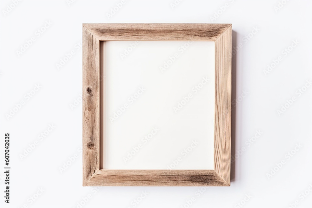 Fototapeta premium Empty picture frame with copy space for quotes, products, photos Generative AI