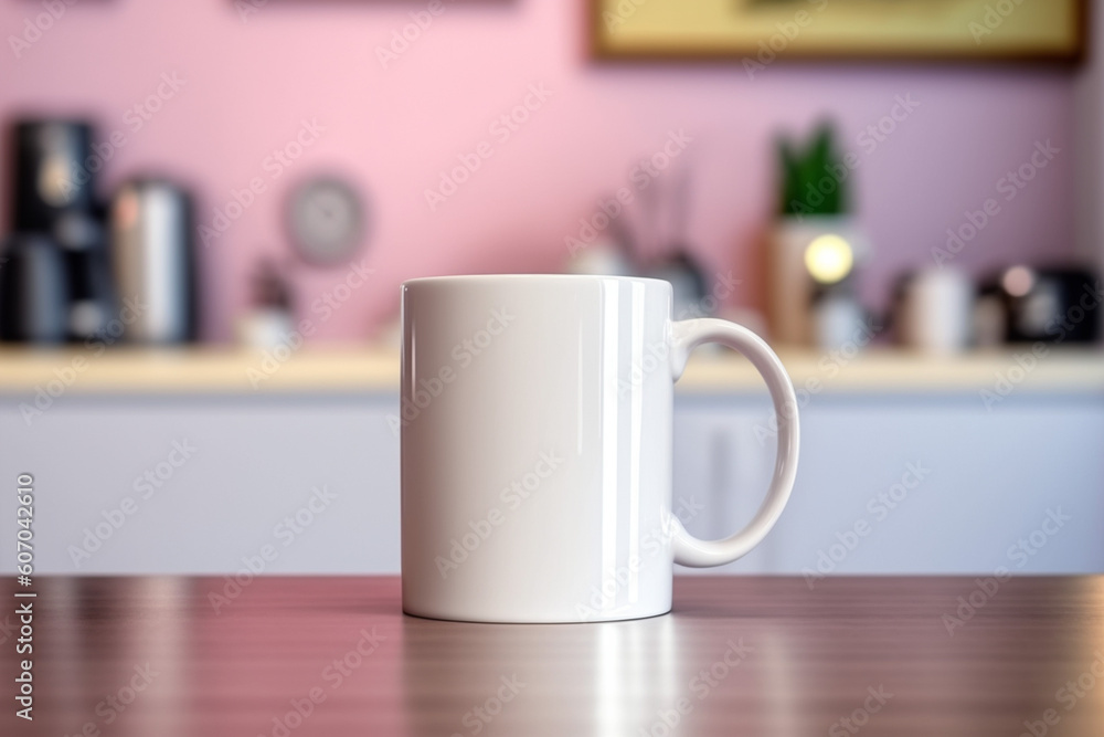 Empty Mug mock up for advertisement, photos, brands Generative AI Empty Mug mock up for advertisement, photos, brands Generative AI