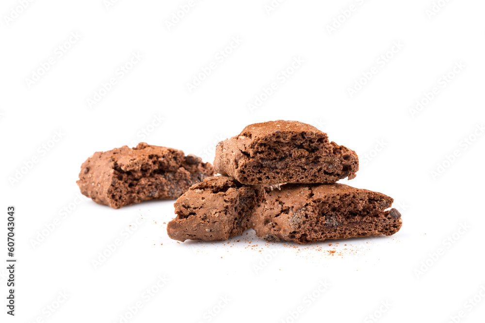 Cantucci with chocolate pieces Cantucci with chocolate pieces