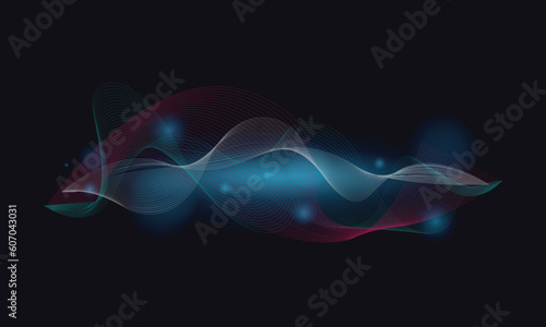 Colorful linear equalizer wave wallpaper design background