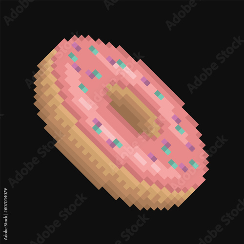 Editable Vector Illustration of Donut, good for clip art, sticker, icon, etc.