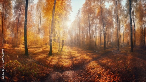 Beautiful forest background Generative AI © Dyeru
